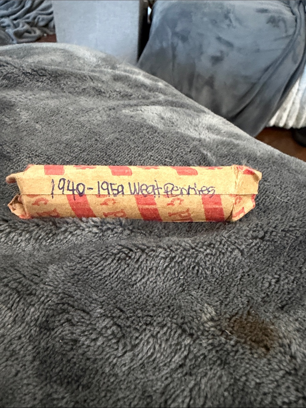 Vintage Wheat Penny Roll (50 Coins) - Checked 1940s & 1950s w/ Mint Marks